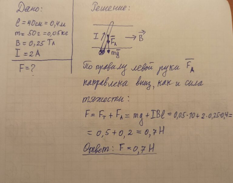 Однородный жесткий стержень длиной 1 м и массой 1 кг движущийся поступательно в плоскости рисунка